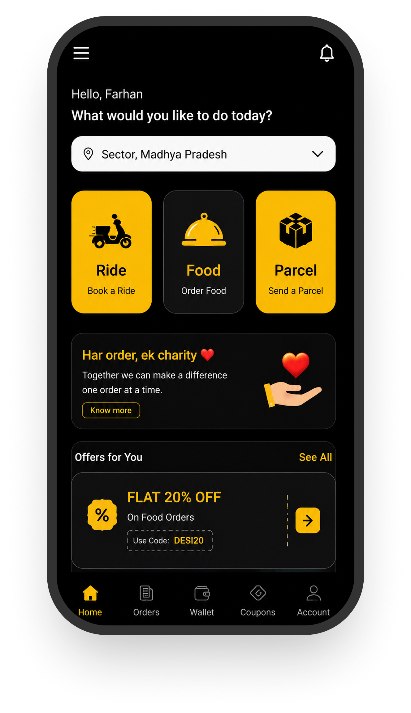 Desi Express app screenshot